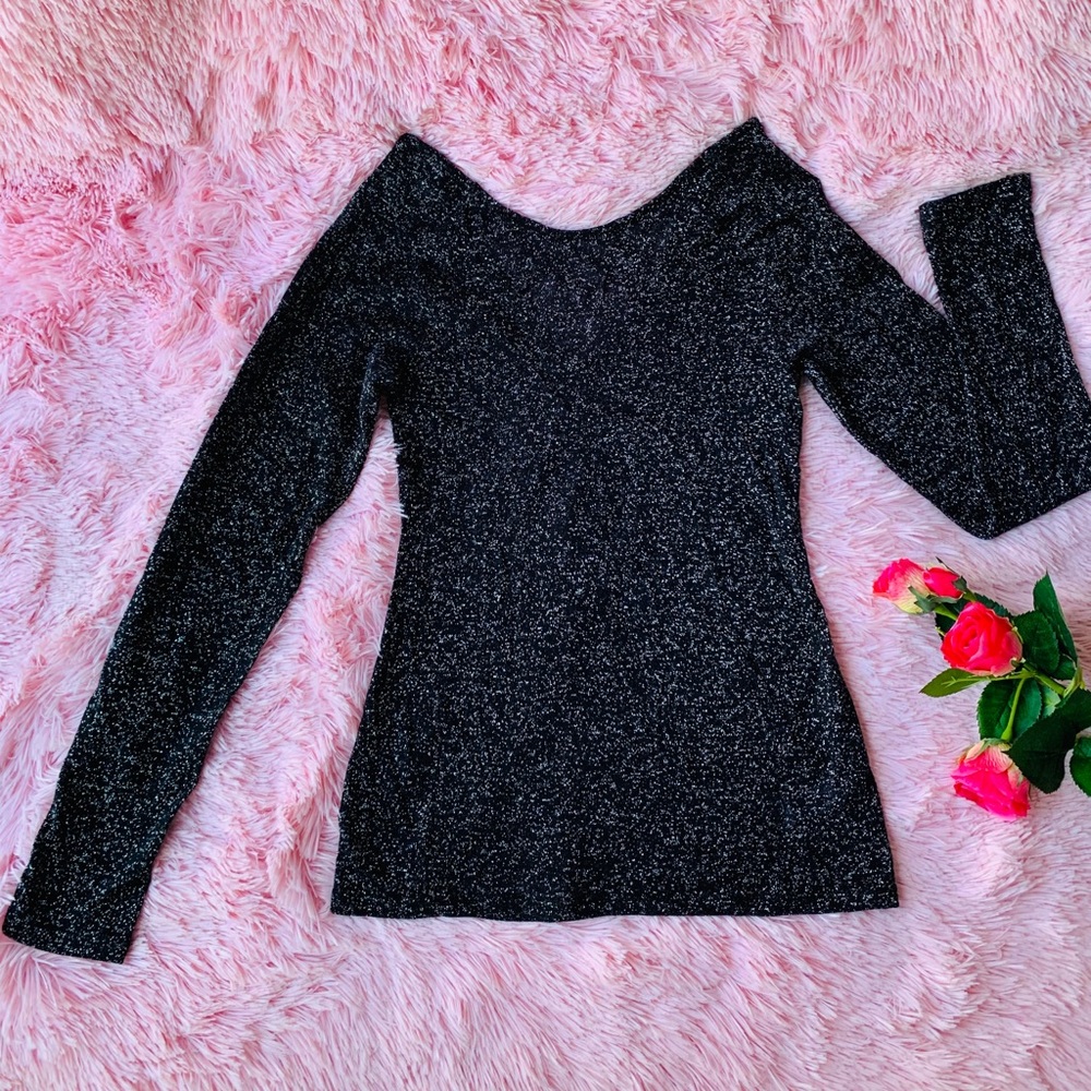 Black/Shimmer Small EXPRESS Blouse 💕